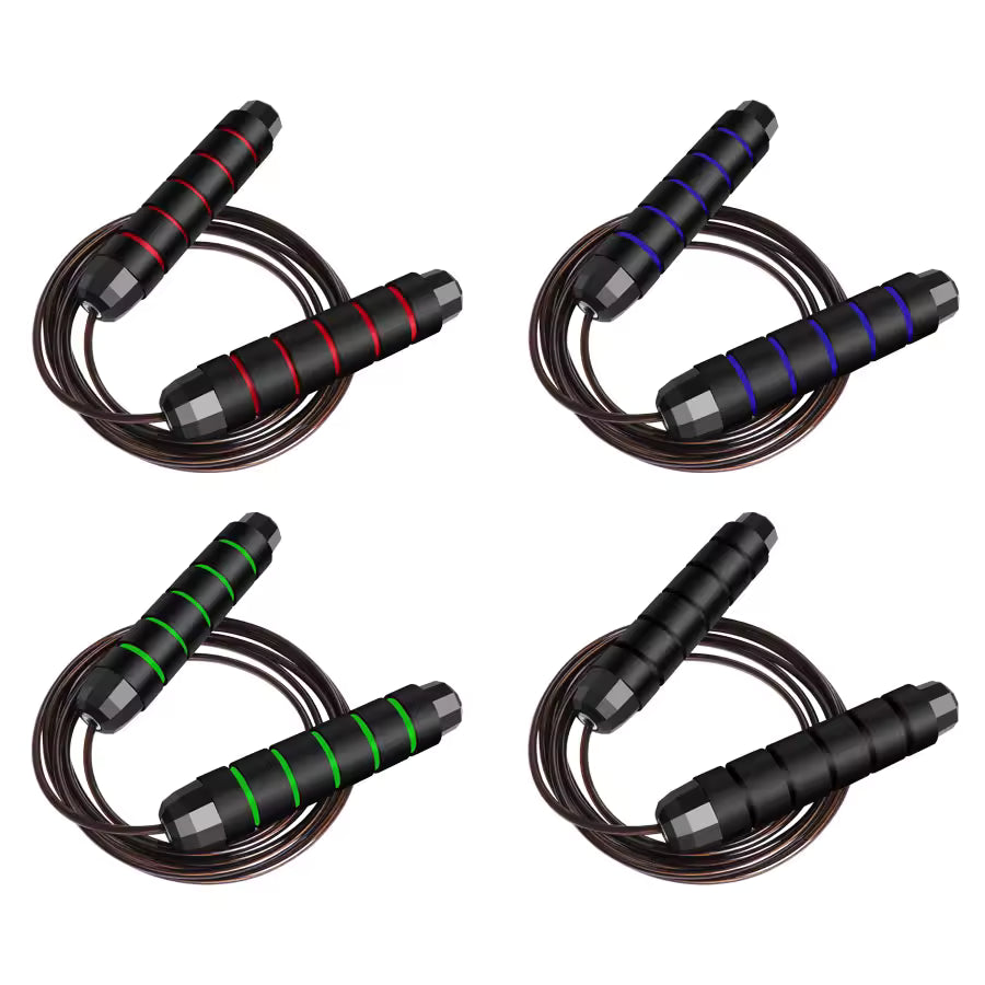 Speed jump rope handles closeup
