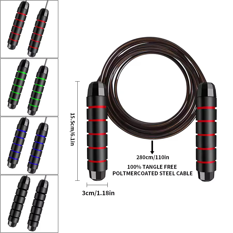 Speed jump rope ball bearing swivel