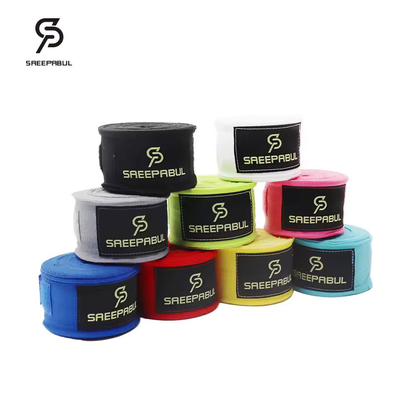 Boxing hand wraps detail