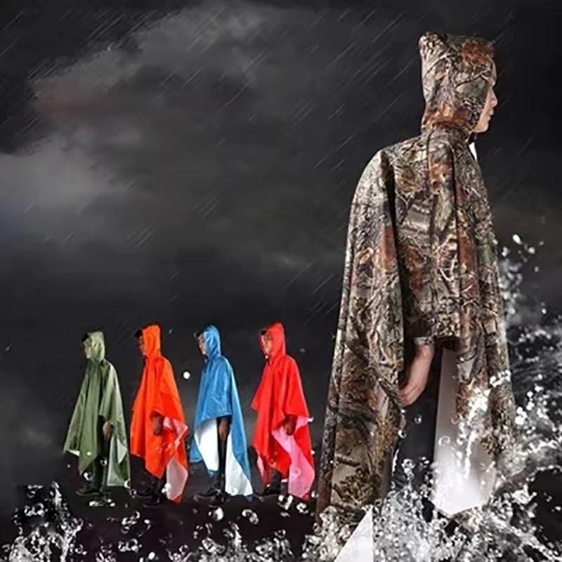 Rain poncho color options