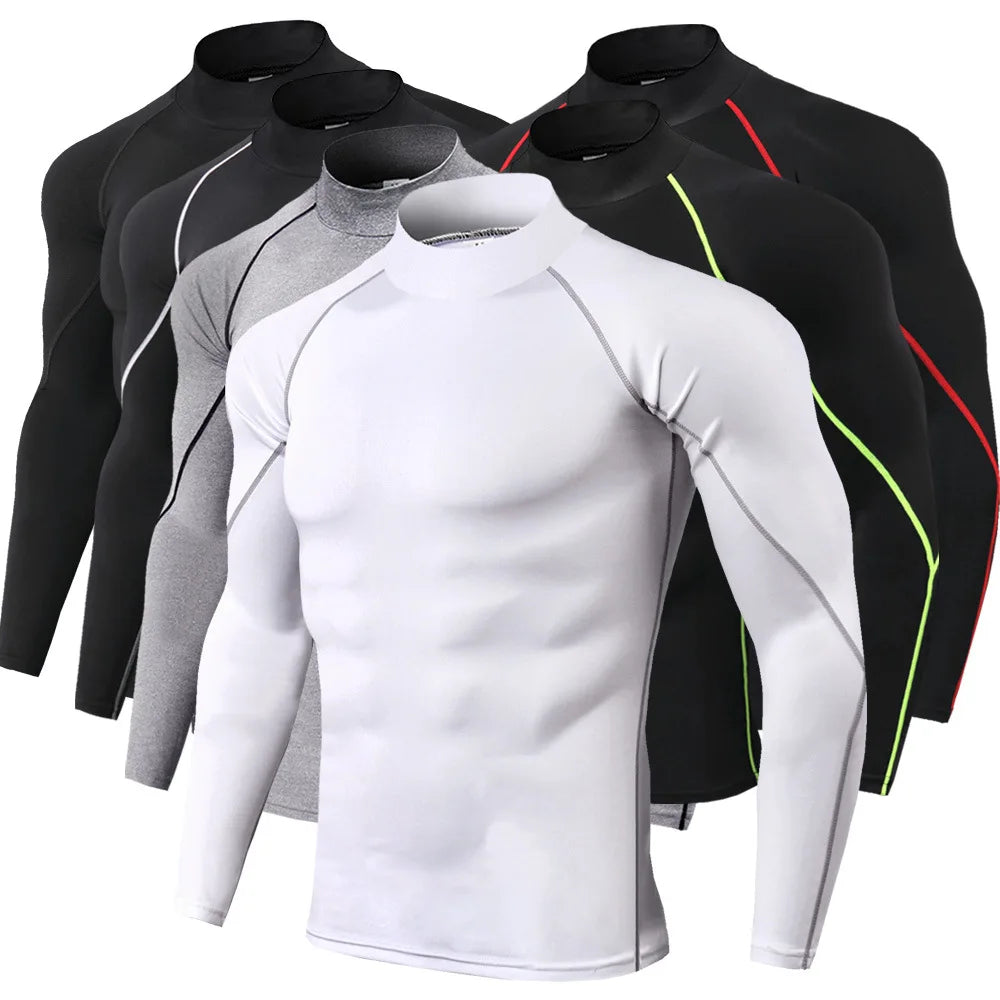 Men's long-sleeve compression shirt front