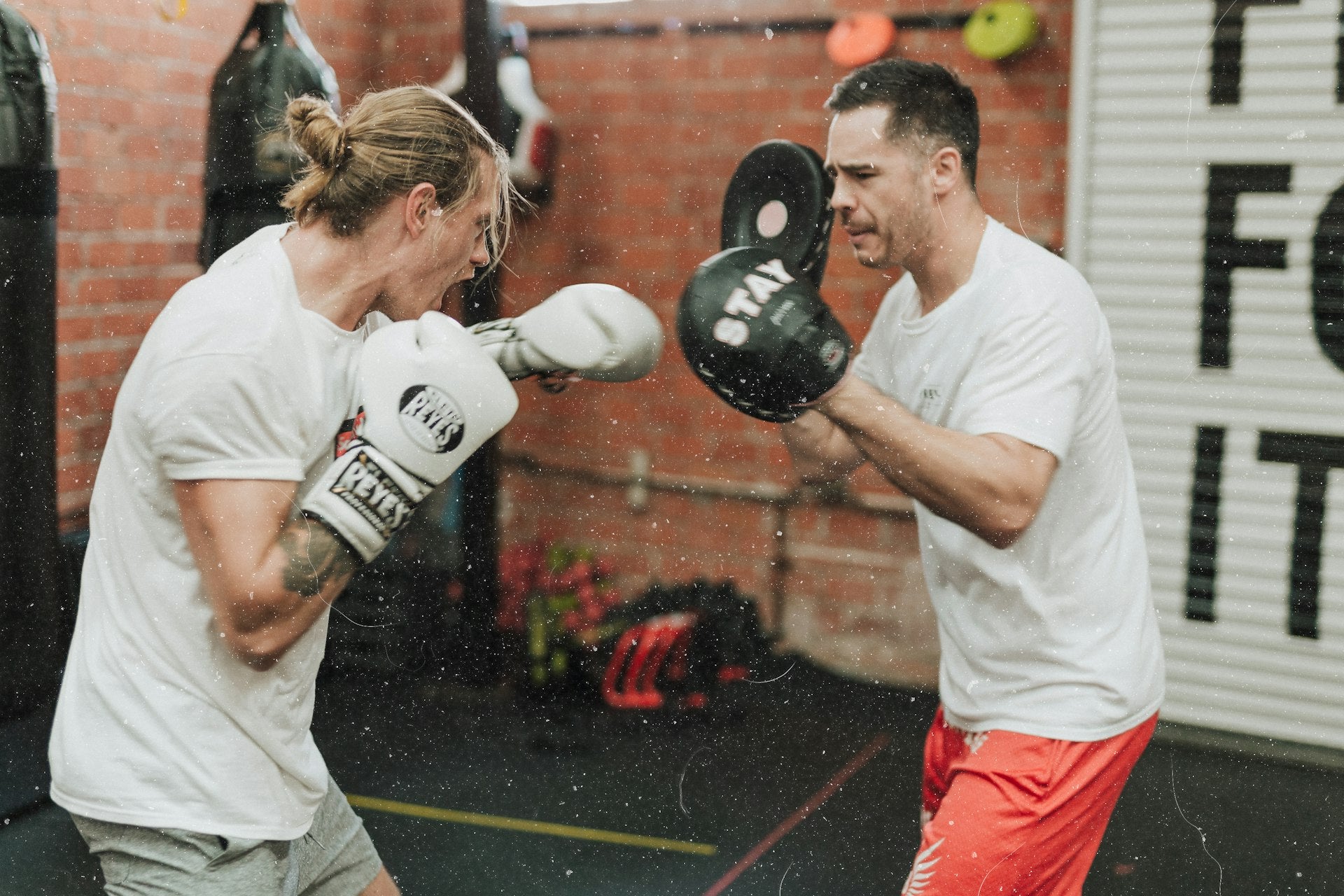 Combat and boxing training background